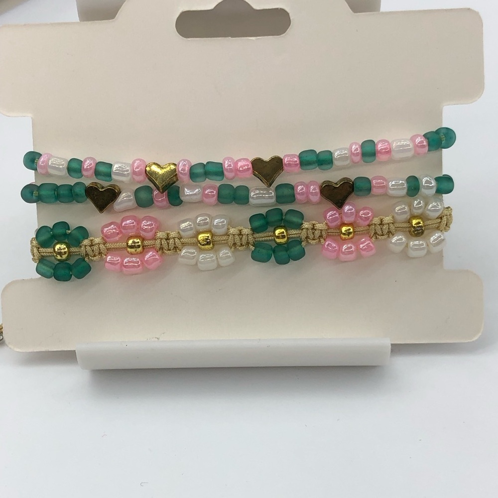Bracelets macrame adjustable (set of two)